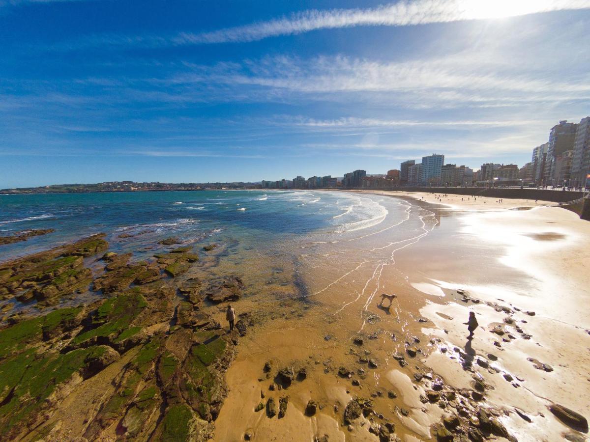 Precioso apartamento Centro Gijón Playa a estrenar obra nueva Exterior foto