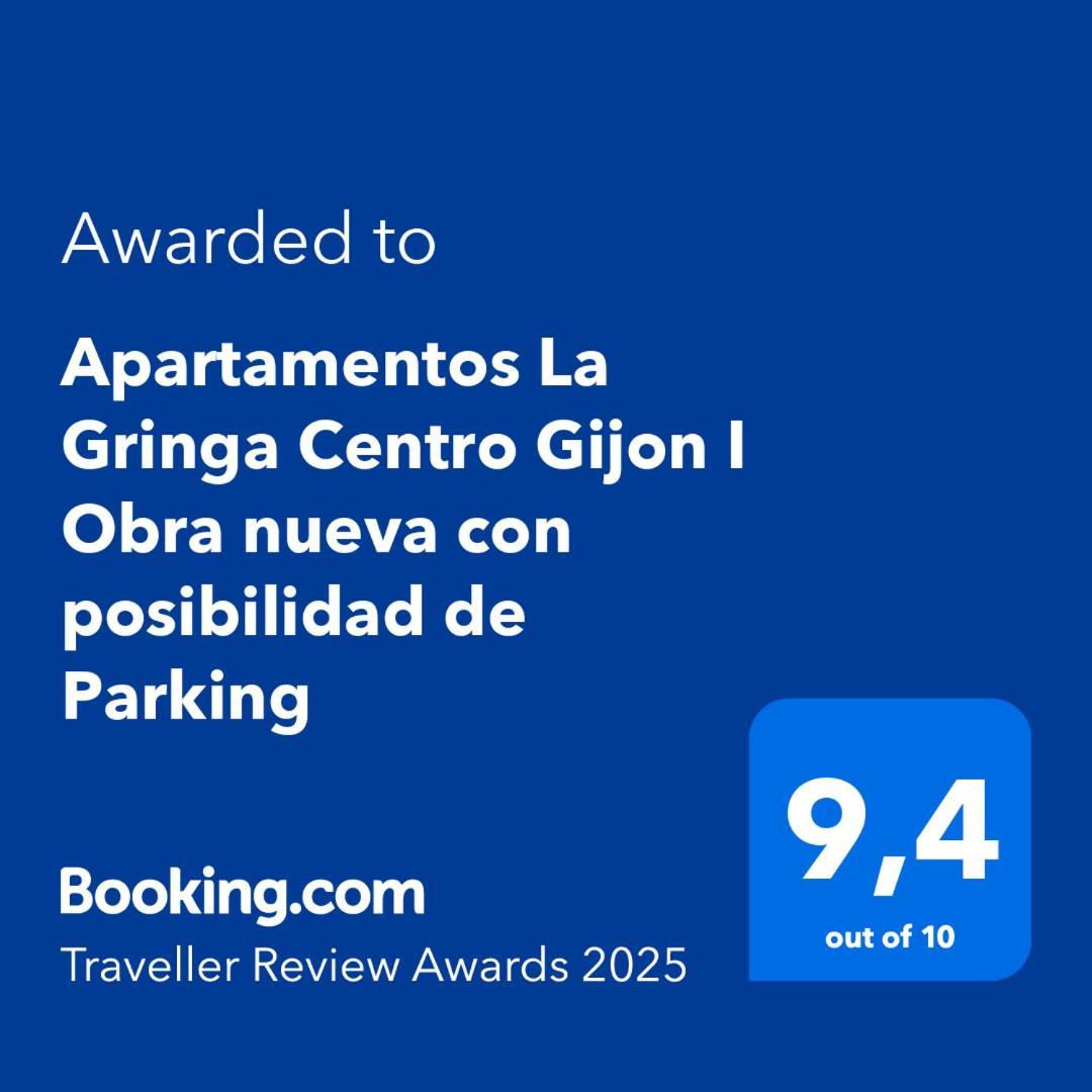 Precioso apartamento Centro Gijón Playa a estrenar obra nueva Exterior foto